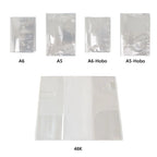 PVC Durable A5/A6 Notebook Protective Sleeve PVC Waterproof Book Cover Transparent Binder Protective Cover Diary