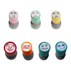 New Prank Trick Engraved Funny Seal Stamp Self-Inking Printing Kids Stamp Creative Novetly Face Memes Seal Clear Stamps