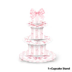 Pink Bow Cupcake Liners Coquette Bow Cupcake Wrappers Baking Cups for Baby Shower Wedding Bridal Showers Birthday Party Decors