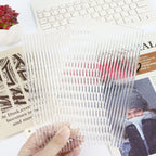 A5 A6 Frosting  Thick line Acrylic Loose Leaf Binder Cover DIY Account Book Journal Planner Office Stationery Supplies