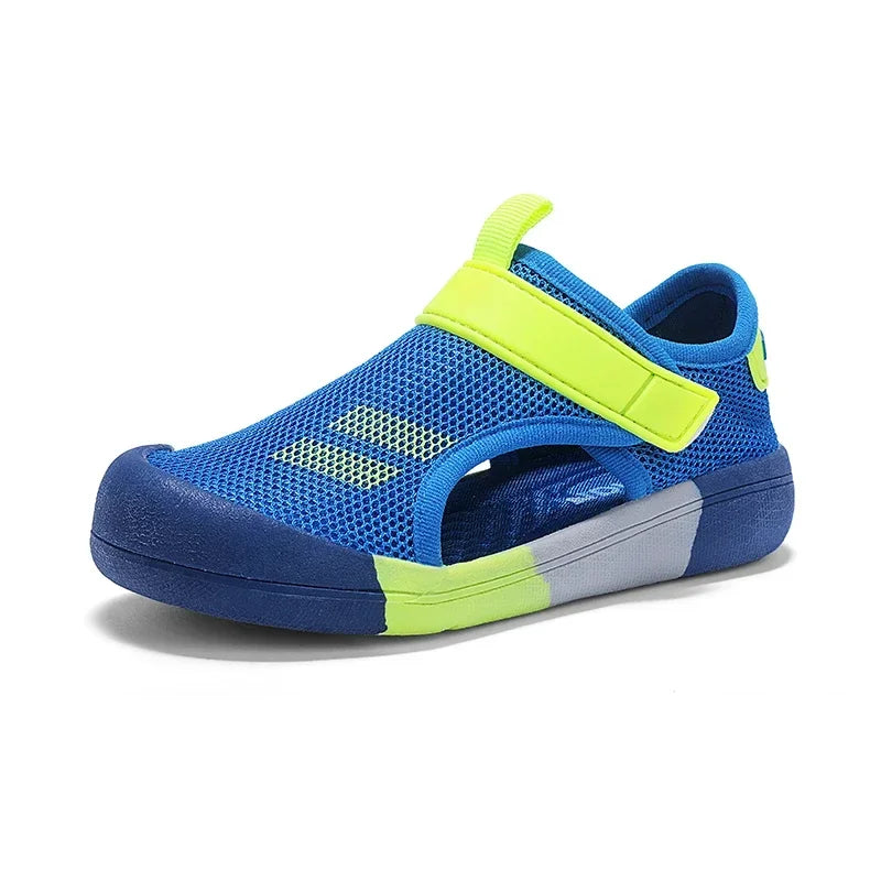 Kids Closed Toe Mesh Sandals Lightweight Beach Shoes for Children