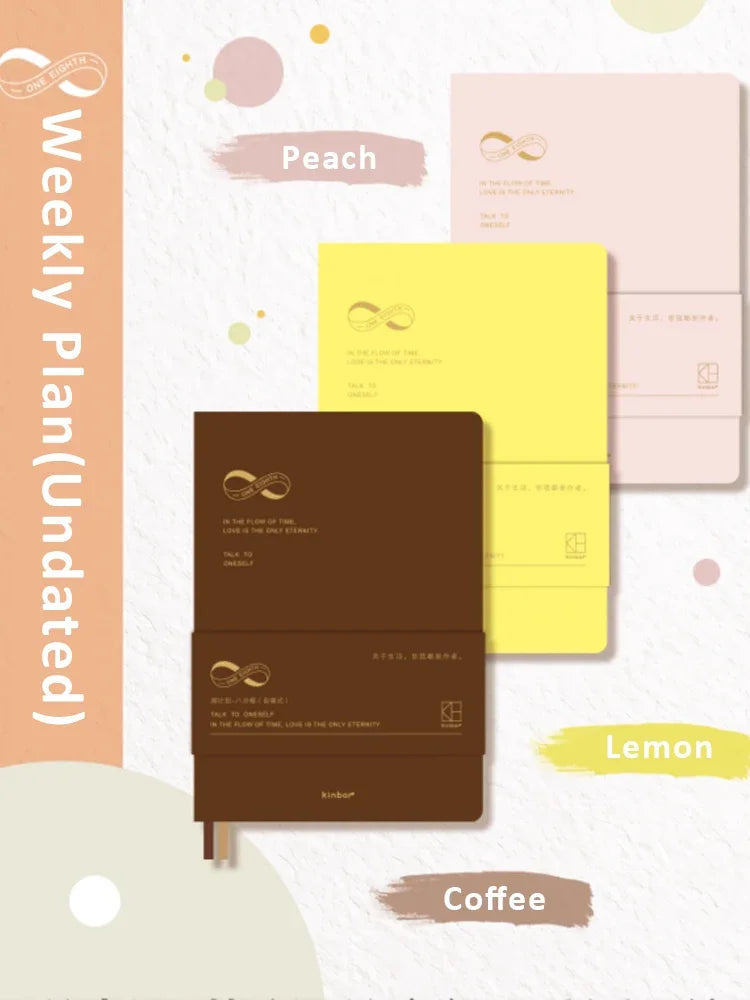 Portable Undated Planner – Weekly Monthly Daily Agenda Journal, Schedule Organizer Notepad for Office School, Stationery Gift for Students