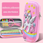 3D Kawaii Pencil Case EVA Large Capacity Waterproof Light Pencil Box for Student School Supply Stationery bag