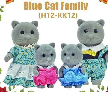 Forest Animal 1/12 Dollhouse Furniture Bedroom Kitchen Bathroom Set Miniature Simulation Dolls Accessories DIY Toys Girls