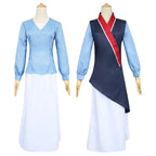 Mulan Cosplay Costume Women Princess Mu Lan Dress Chinese Hanfu Heroine Outfit for Halloween Comic Con