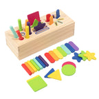 Wooden Geometric Solids Sorting Toy for Kids