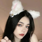 Lolita Cat Ear Paw Gloves Hairband Dance Prom Halloween Cat Ears Headwear Cosplay Cat Ear Anime Party Costume Bell Headwear High