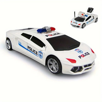 360° Rotating Police Car Toy – Sound, Light & Educational Vehicle Toy
