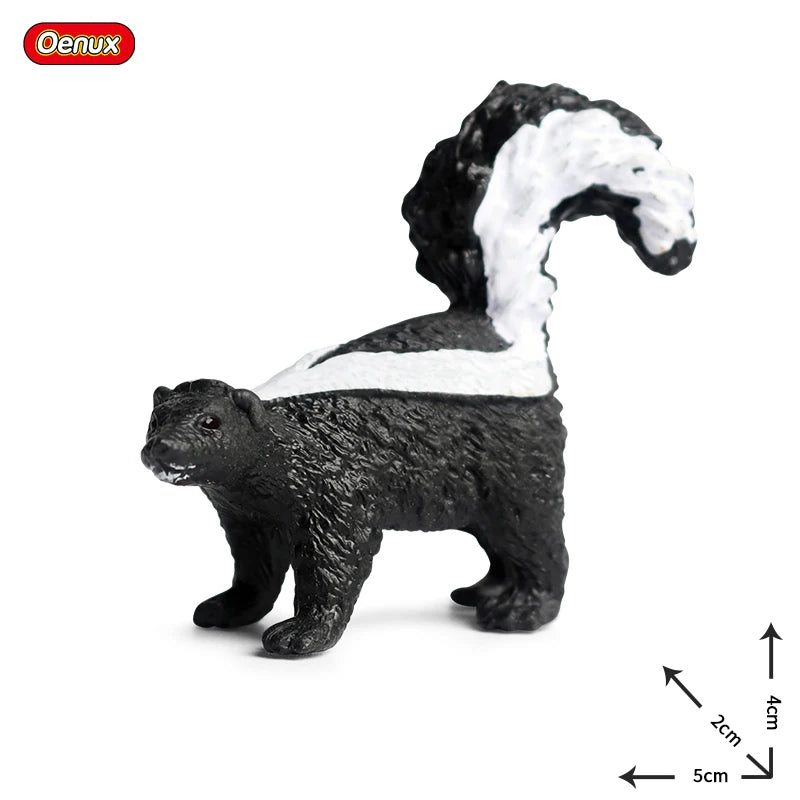 Oenux New Wild Animals Forest Orangutan Pigeon Hedgehog Aardvark Capybara Action Figure Model Figurines PVC Collection Kids Toy