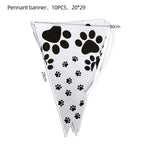 New Paw Patrol Banner Kids Birthday Bunting Pennant Baby Shower Wedding Garland Flag Party Outdoor Garden Decoration Supplies