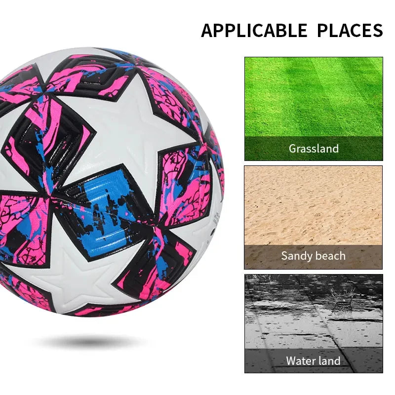 Standard Seamless Soccer Ball High Quality PU Material Size 4 5 Professional Outdoor Sports Match Training Football