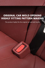 SEAMETAL Car Seatbelt Guard Seat Belt Holder EVA Buckle Protective Cover Upright Device Card Slot Bracket Car Accessories
