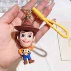Disney Toy Story Figure Keyring Woody Buzz Alien Smarty Pants Car Keychain Cute Doll Pendant Birthday Christmas Gift for Kids