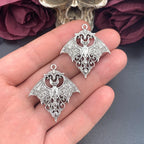 4pcs 40*36mm Gothic Vampire Bat Charm Retro Bat Halloween Pendant Designer Charms For Jewelry Making DIY Jewelry Findings