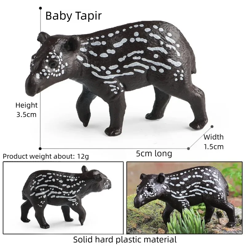 Oenux Realistic Wildlife Animal Model Beaver Badger Wolverine Anteater Pangolin Figurine  Simulation Cognitive Educational Displ