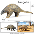 Oenux Realistic Wildlife Animal Model Beaver Badger Wolverine Anteater Pangolin Figurine  Simulation Cognitive Educational Displ