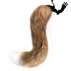 FluffyAnime Animal Fur Fox Tail Cat Paws Gloves and Ears Headwear Face Mask Cosplay Costume  Set Halloween Party Accessorie