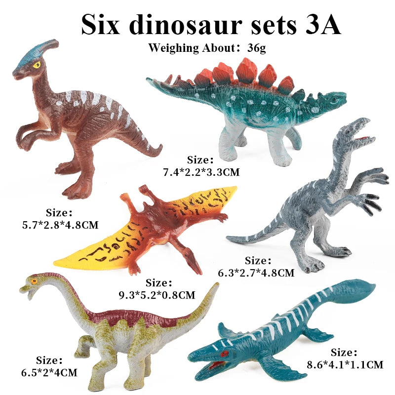 Oenux Mini Wild Forest Animals Insect Dinosaur Model Owl Fox Squirrel Hedgehog Fox Frog Figurines Cake Toppers Kid Toy Gift