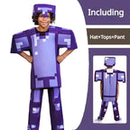 Halloween Cosplay Costume Deluxe My World Minecraftinglys Sets Diamond Armor Series Costumes For Cosplay Games Toy Gifts 110-140