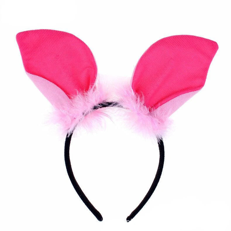 Cute Cartoon Animal Headgear Cosplay Anime Frog Monkey Tiger Masquerade Halloween Party Props Kawaii Cat Headband Birthday Gifts