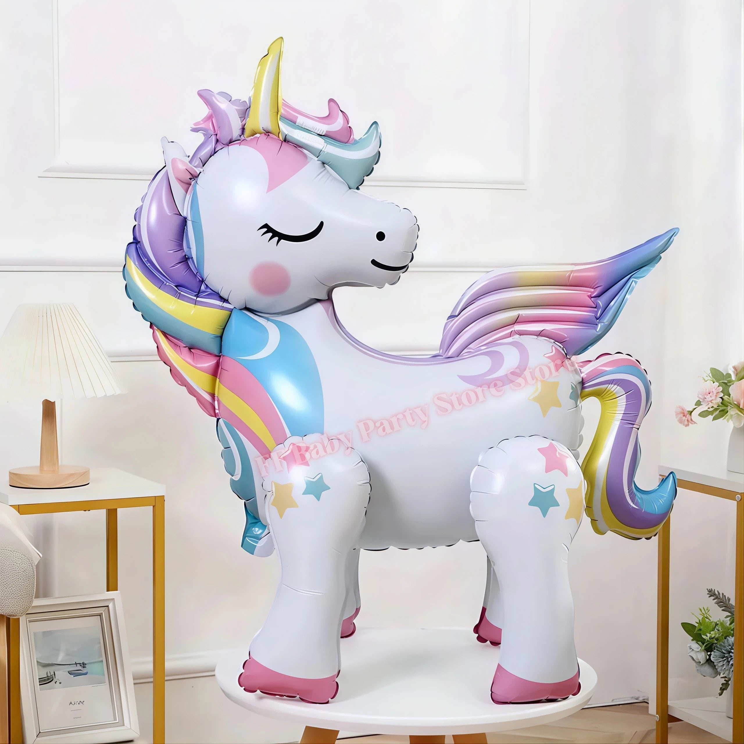 Kids Girls Unicorn Birthday Party Decoration Plate Cup Happy 1st Unicorn 3D Balloon Kid Favors Gift Wedding Baby Shower Supplies