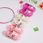 Lovely Sanrio Garden Clogs Girls Slippers Hello Kitty Pattern Summer Light Outdoor Slippers for Children Beach Pool Shoes