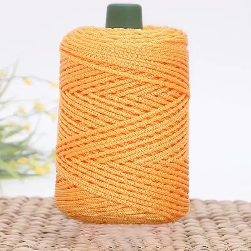 Summer Crochet Yarn Ice Rope 3mm Thread For Hand Knitting Bag Sun Hats Shoes Woven DIY Hook Cushion Silk Medium Thick About 200m