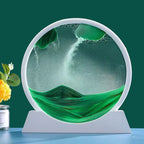 3D Glass Moving Sand Art Creatitive Sandscape In Motion Display Flowing Sand Frame Hourglass Painting for Home Decor for Gifts