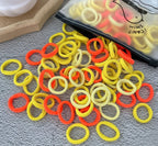 50/100Pcs Colorful Nylon Hair Bands for Children Scrunchie Hair Ties Rubber Band Kids Elastic Hair Leagues Girl Hair Accessories