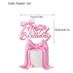 Pink Bow Cupcake Liners Coquette Bow Cupcake Wrappers Baking Cups for Baby Shower Wedding Bridal Showers Birthday Party Decors