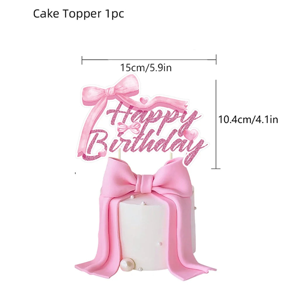 Pink Bow Cupcake Liners Coquette Bow Cupcake Wrappers Baking Cups for Baby Shower Wedding Bridal Showers Birthday Party Decors