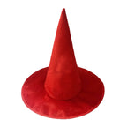Halloween Witch Hat Flannel Wizard Costume Hat for Parties