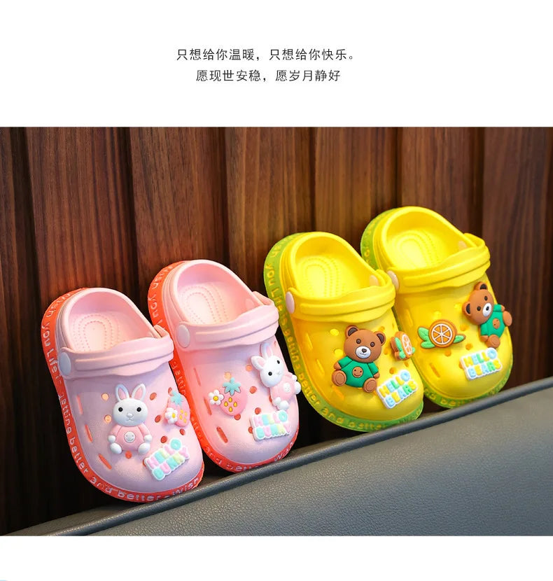 Kids Cartoon Summer Sandals Soft Garden Shoes for Children