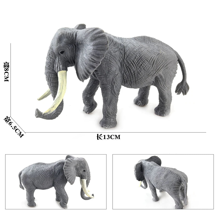 Oenux Original African Wild Animals Simulation Savage Bengal Tiger Siberian Tiger White Tiger Lion PVC Model Educational Toys