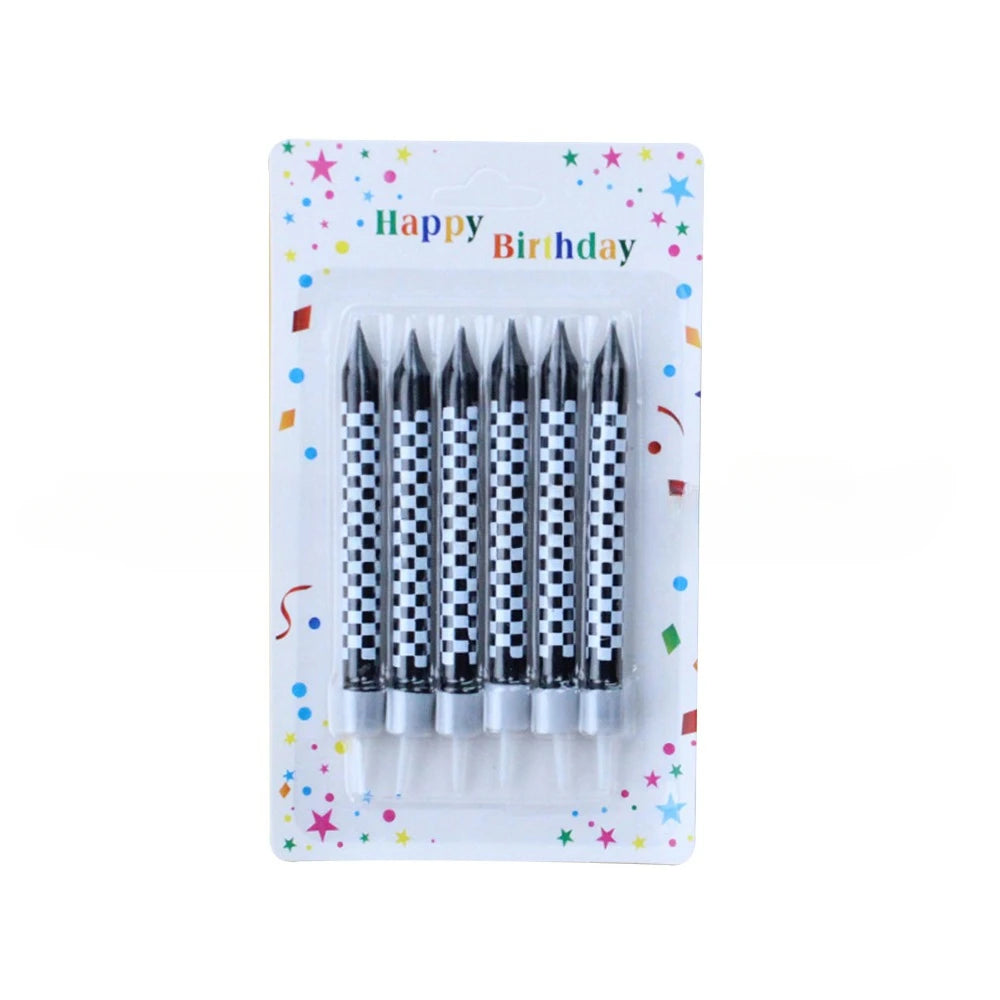 6/12/48pcs/1case Birthday Candles Spiral Cake Candles  Long Thin Cake Candles For Wedding Party And Cake Decoration