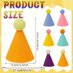 6pcs Mini Party Hats - Lightweight & Sturdy Cone Hats for Birthday, Wedding, Halloween, Christmas, New Year'S
