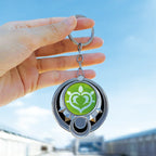 Genshin Impact Nod Krai Ineffa Visions Pendant Cosplay Anime Eye Of God DIY Backpack Keychains Halloween Party Transparent Decor