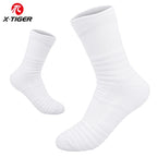 X-TIGER Sports Cycling Socks Breathable Cotton Aero Socks Bicycle Sock Running Hiking Camping Football Basketball Socks Unisex