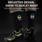 WEST BIKING Professional Cycling Breathable Socks Bicycle Racing Compression Socks Men Soccer Basketball Sports Reflective Socks