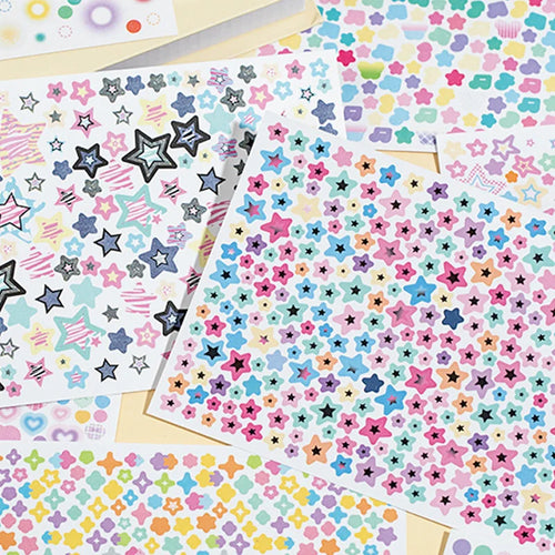 2 types, 20 sheets per pack, Star Date Series, Star Creative Sticker Book, Handbook, DIY Scrapbook, Picture Book C