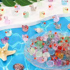 ~Glitter Miniature Resin Duck Mini Tiny Ducks for DIY Garden Micro Landscape Aquarium Potted Dollhouse Decoration Decor