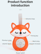 Baby White Noise & Lullaby Sound Machine,Baby Sound Machine,Portable Baby Soother, Stroll & Go, Owl,Portable White Noise Machine