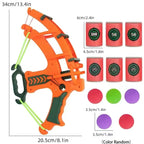 Slingshot Target Sticky Ball Dartboard Bow Arrow Set Montessori Educational Toy Throw Sport Outdoor Fidget Game