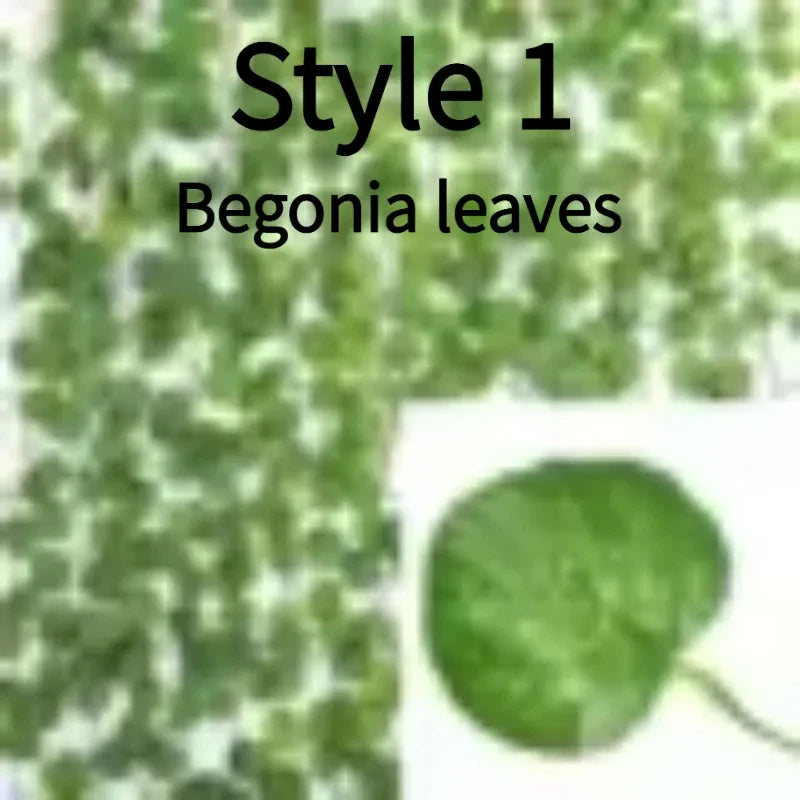 11M Artificial Plant Green Ivy Leaf Garland Fake Plant Creeper Hanging Vine Outdoor DIY Garden Wall Wedding Party Home Decor