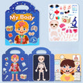 Reusable Sticker Book for Kids Vehicles Truck Multi-Theme Bubble Sticker Jelly Stickers Educational Learning Toys for Children