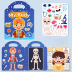 Reusable Sticker Book for Kids Vehicles Truck Multi-Theme Bubble Sticker Jelly Stickers Educational Learning Toys for Children