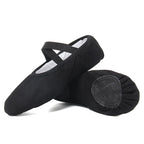 Canvas Ballet Shoes Split Sole Dance Slippers for Kids Adults