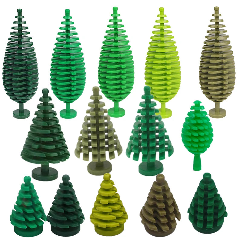 City Plant Building Blocks Accessories for DIY Brick Creations