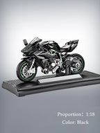 Model Diecast Motocycle Toys Ornament, 1:18/1:36 Car Rotating Rubber Rires Desktop Ornament Gifts