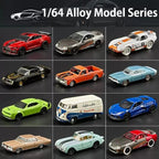 1:64 Scale JDM Corvette GT500 Firebird Daytona Stardust Alloy Diecast Models Toys Series Miniature Cars for Children's Toy Gifts